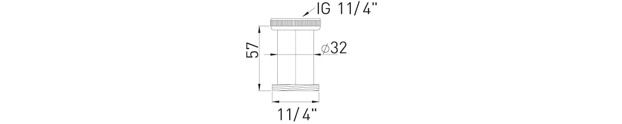 Steiler Distanzstück SWD MS vc 1 1/4″
