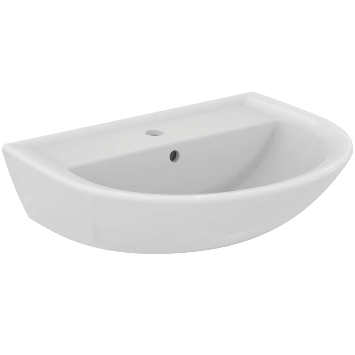 Waschbecken „Eurovit“ 60 × 47 × 17,5 cm, Hahnlochposition mittig