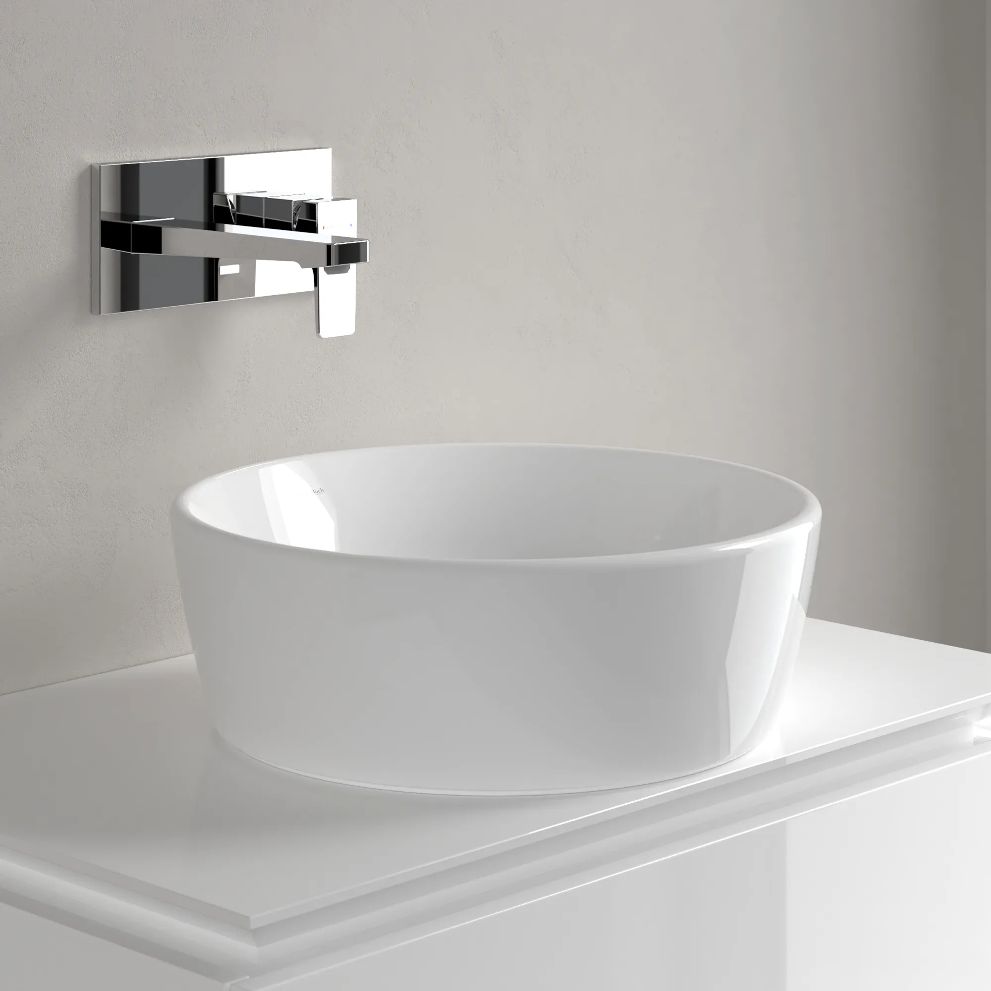 Villeroy & Boch Aufsatzwaschtisch „Architectura“ ⌀ 450 mm, ohne Hahnlochbohrung
