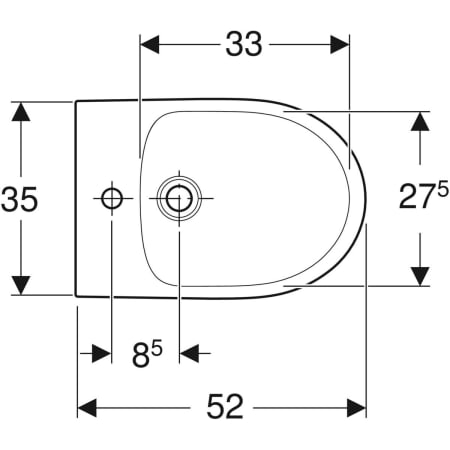 Stand-Bidet „Renova“, mit Überlauf, Befestigung verdeckt 35 × 40 × 52 cm in weiß alpin Stand-Bidet „Renova“, mit Überlauf, Befestigung verdeckt 35 × 40 × 52 cm in weiß alpin
