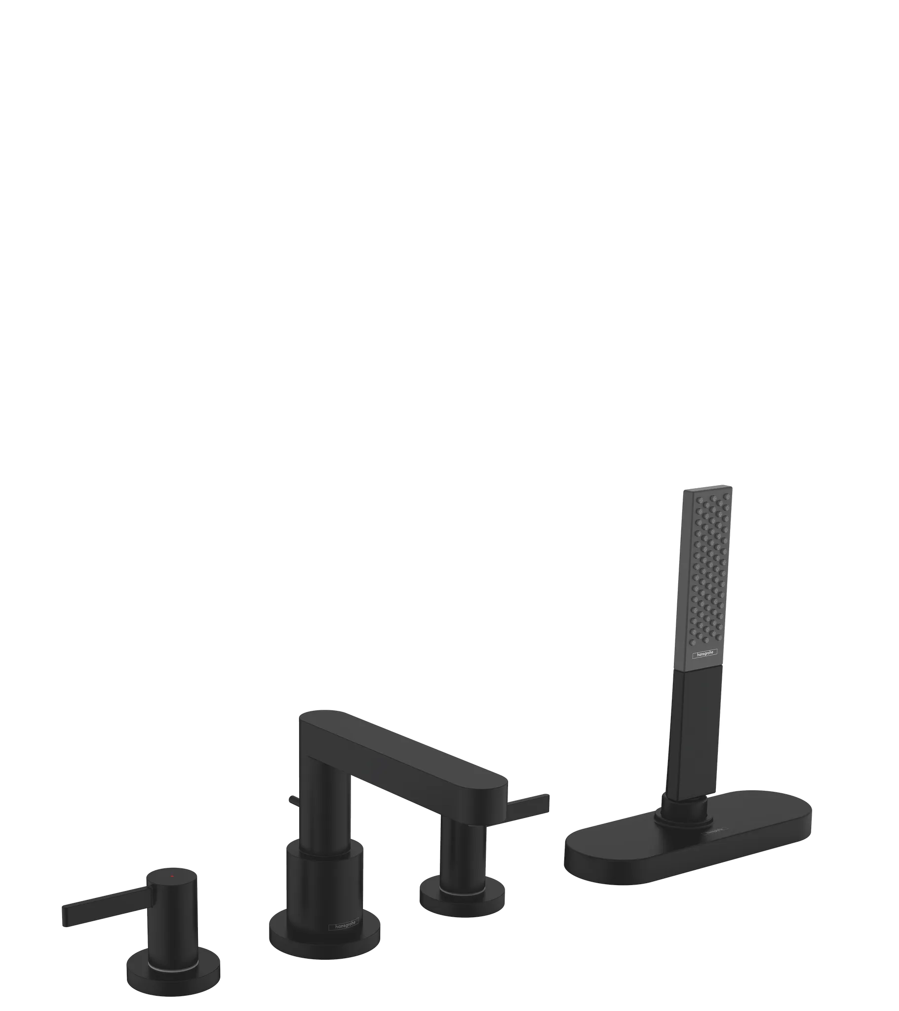 Hansgrohe Finoris 4-Loch Wannenrandarmatur mit sBox, Mattschwarz Farbe: Mattschwarz Hansgrohe Finoris 4-Loch Wannenrandarmatur mit sBox, Mattschwarz Farbe: Mattschwarz