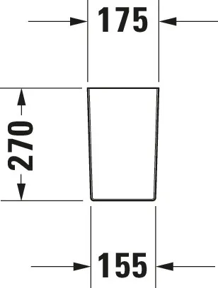 Halbsäule DuraStyle für 070845, weiß