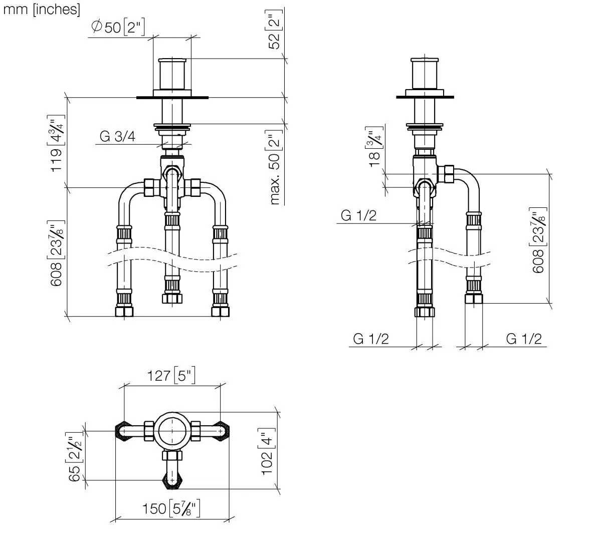Zweiwege-Umstellung für Wannenrand- bzw. Fliesenrandmontage SERIENSPEZIFISCH Chrom 29140979 Zweiwege-Umstellung für Wannenrand- bzw. Fliesenrandmontage SERIENSPEZIFISCH Chrom 29140979