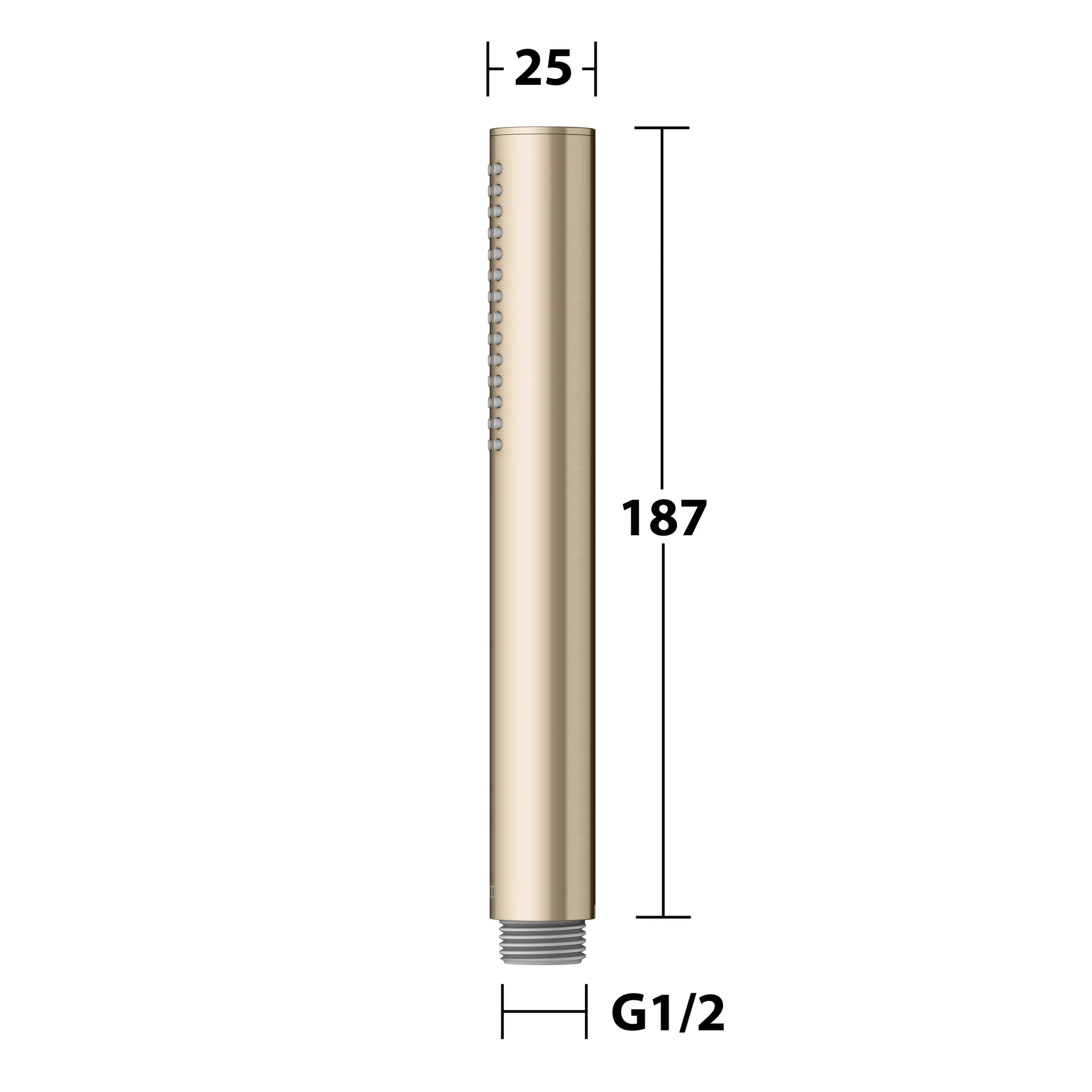 KEUCO Stabhandbrause mit 1 Strahlart Bronze gebürstet KEUCO Stabhandbrause mit 1 Strahlart Bronze gebürstet