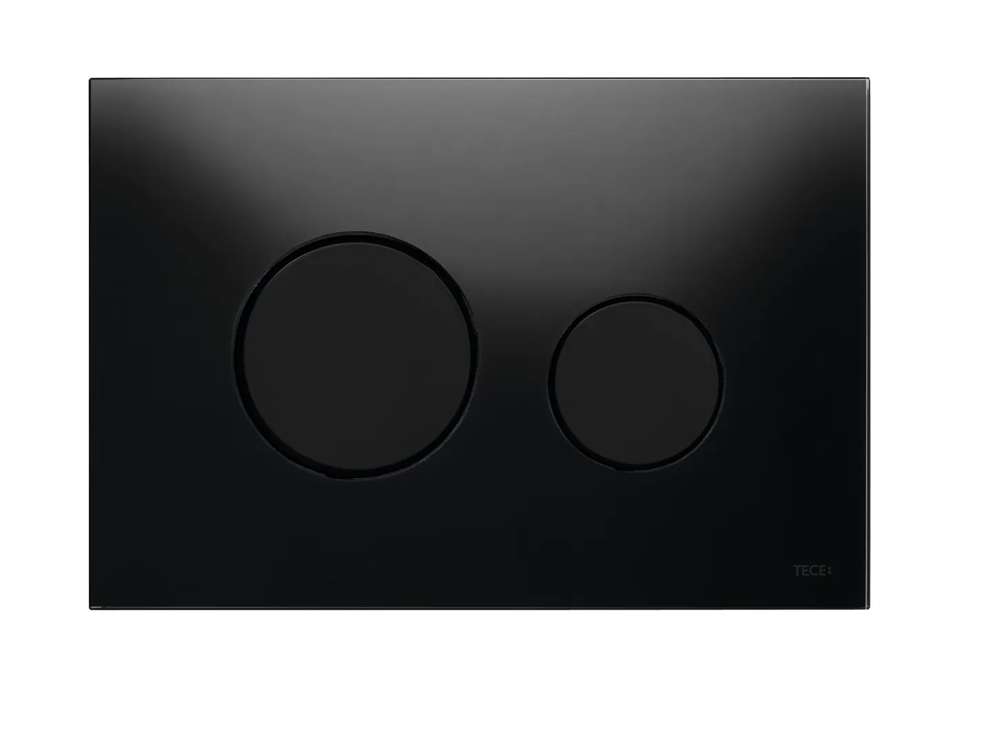 loop WC-Betätigungsplatte Zweimengen Glas schw. glzd. Tasten schw. glzd. loop WC-Betätigungsplatte Zweimengen Glas schw. glzd. Tasten schw. glzd.