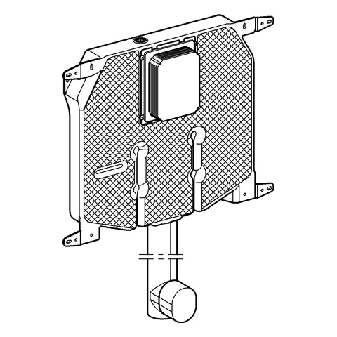 Spülkasten für WC 38863, 6-9l, 2 Mengen oder Start & Stopp, Wasseranschluss von oben Spülkasten für WC 38863, 6-9l, 2 Mengen oder Start & Stopp, Wasseranschluss von oben