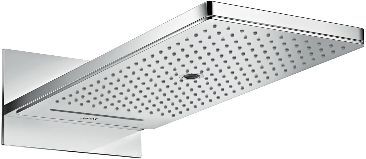 Hansgrohe AXOR ShowerSolutions Kopfbrause 3jet Chrom, 580 x 260 mm, Wandmontage, DN15, für Durchlauferhitzer geeignet