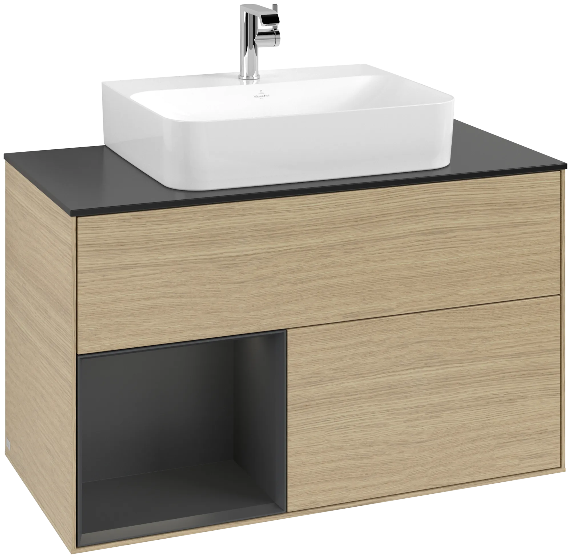 Villeroy & Boch Waschbeckenunterschrank Finion G11, 1000 x 603 x 501 mm, mit Beleuchtung, 2 Auszüge