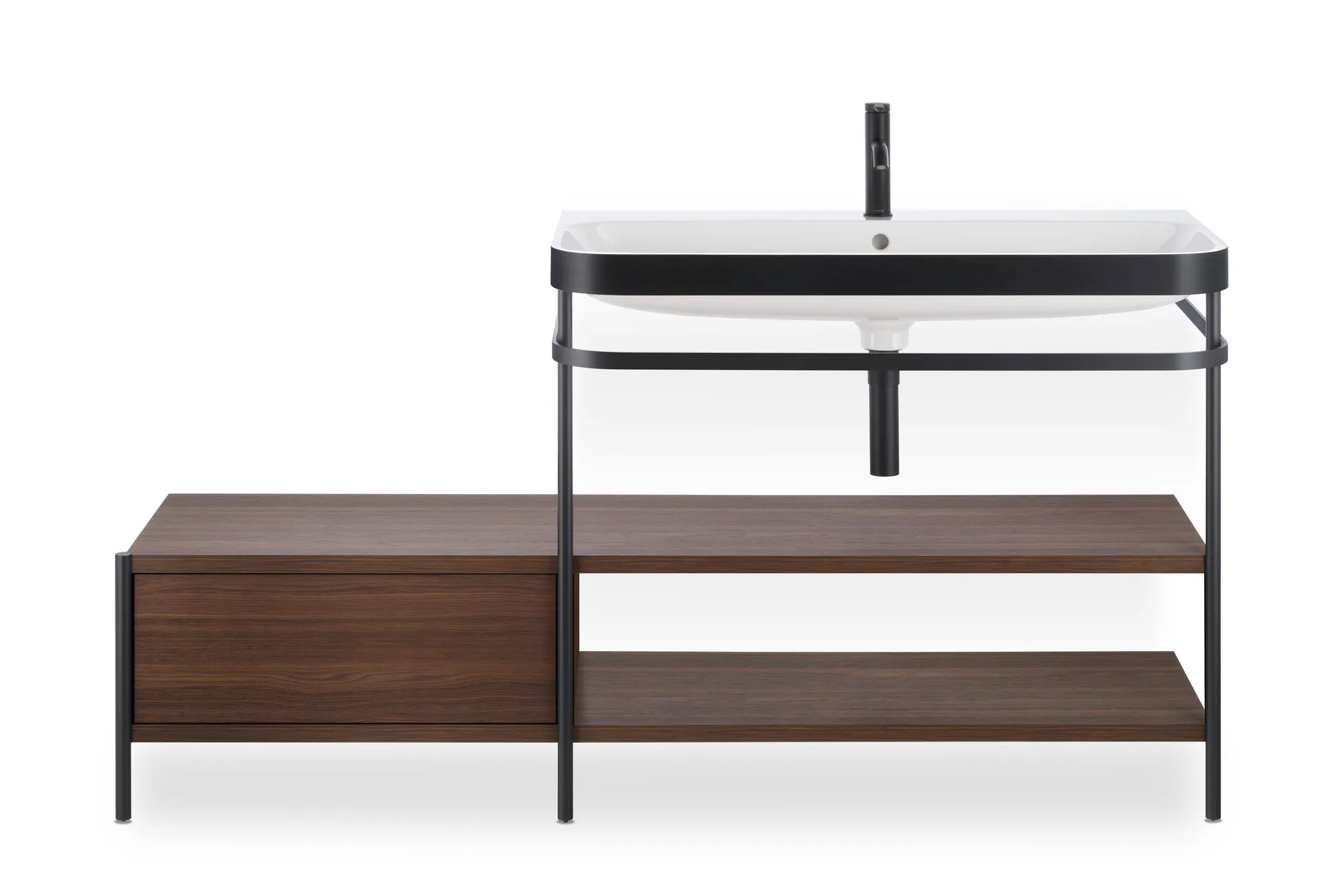 Einhand-Waschtischarmatur „Serie C.1“ Ausladung 113 mm in Schwarz (matt) Einhand-Waschtischarmatur „Serie C.1“ Ausladung 113 mm in Schwarz (matt)