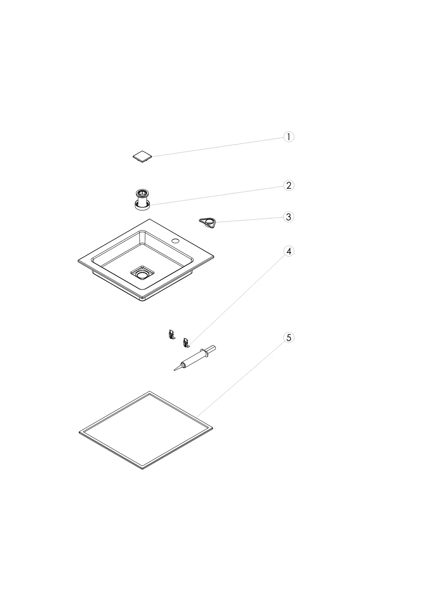 Waschbecken „Q-Serie“ 450 × 79 mm, mittig, Hahnlochposition mittig mit ProShield Waschbecken „Q-Serie“ 450 × 79 mm, mittig, Hahnlochposition mittig mit ProShield