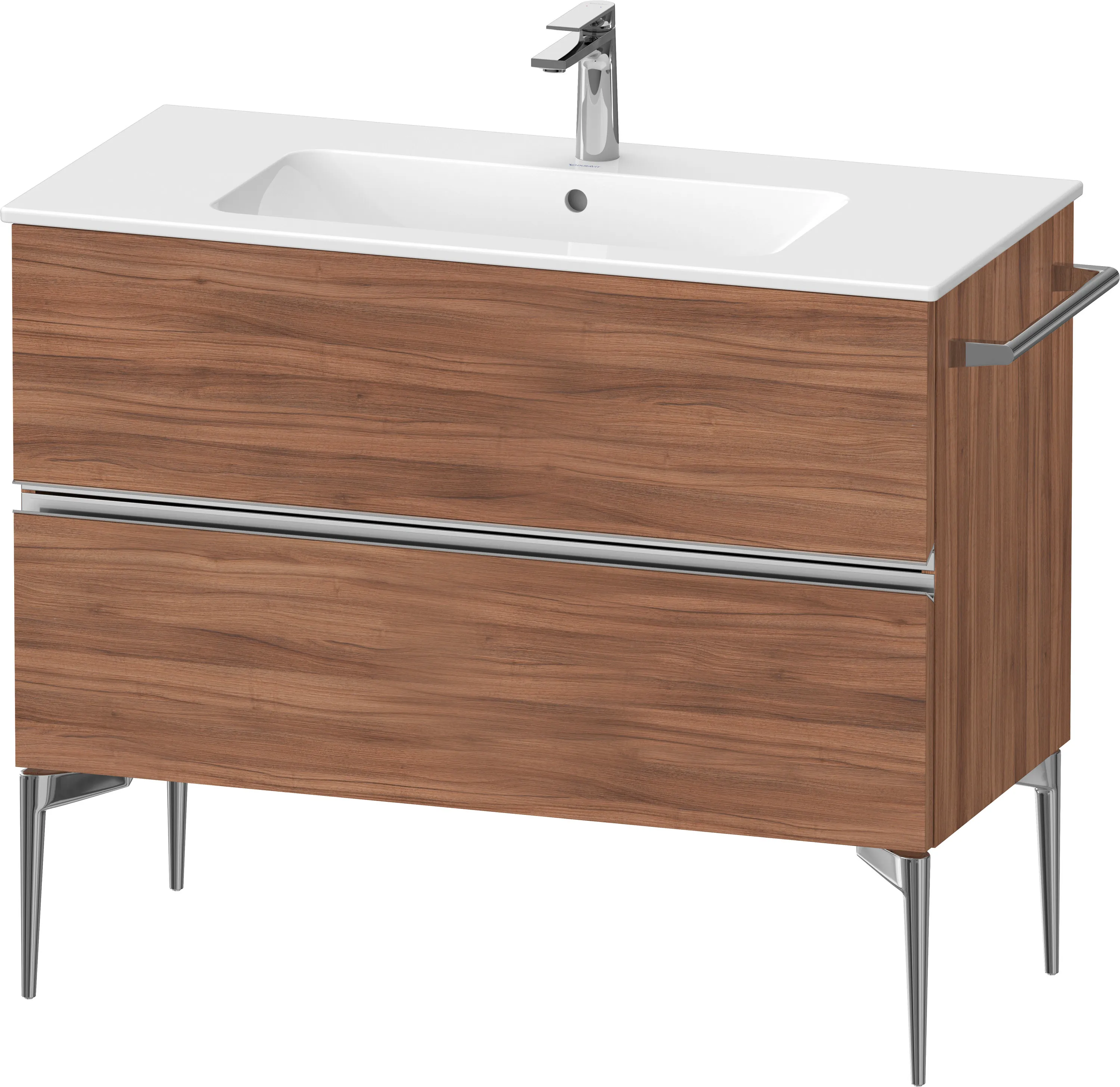 Duravit Waschtischunterschrank „Sivida“ 101 × 59,1 × 47,7 cm Nussbaum Natur
