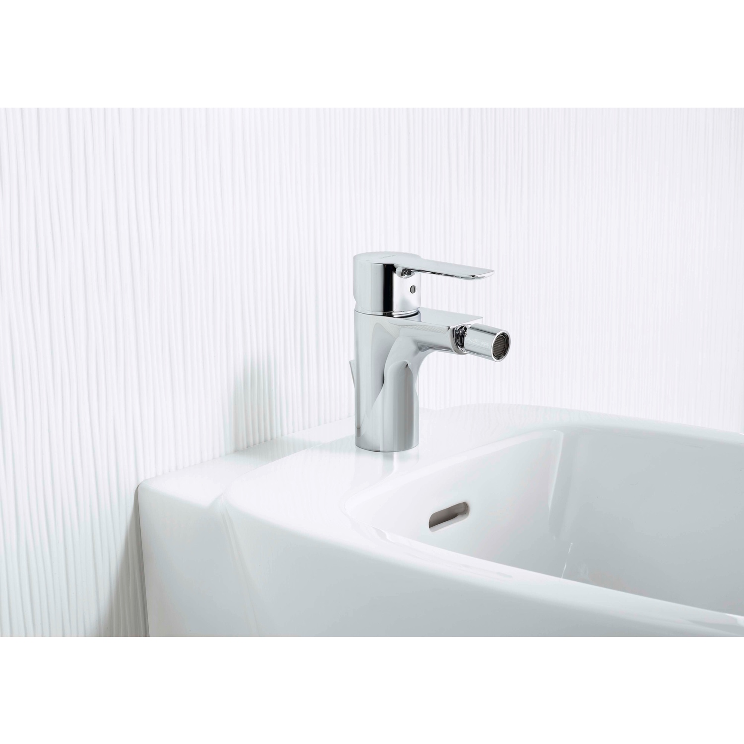 Einhebelmischer Bidetbatterie LIGNA 0606 Zugstangenablaufgarnitur Ausladung 100 mm DN15 Chrom Einhebelmischer Bidetbatterie LIGNA 0606 Zugstangenablaufgarnitur Ausladung 100 mm DN15 Chrom