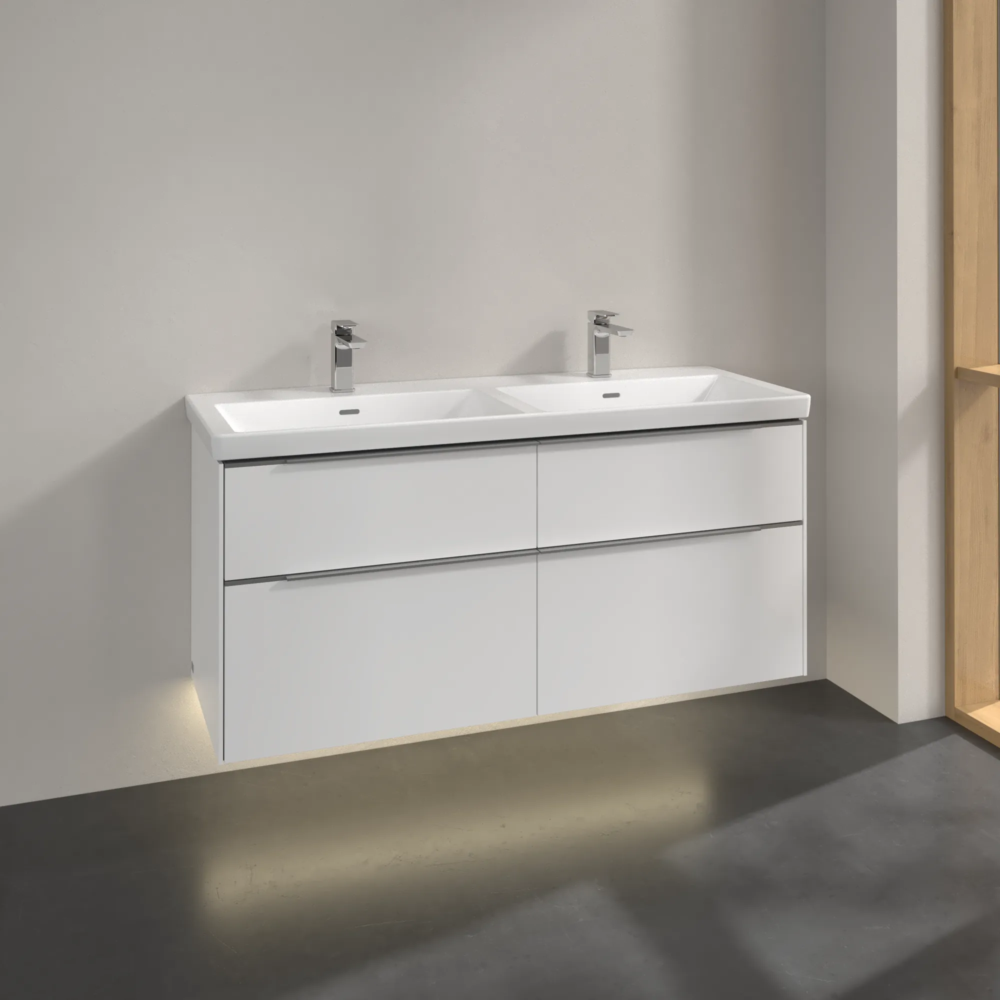 Villeroy & Boch Subway 3.0 Waschbeckenunterschrank C568L0, 1272 x 576 x 478 mm, Brilliant White Villeroy & Boch Subway 3.0 Waschbeckenunterschrank C568L0, 1272 x 576 x 478 mm, Brilliant White