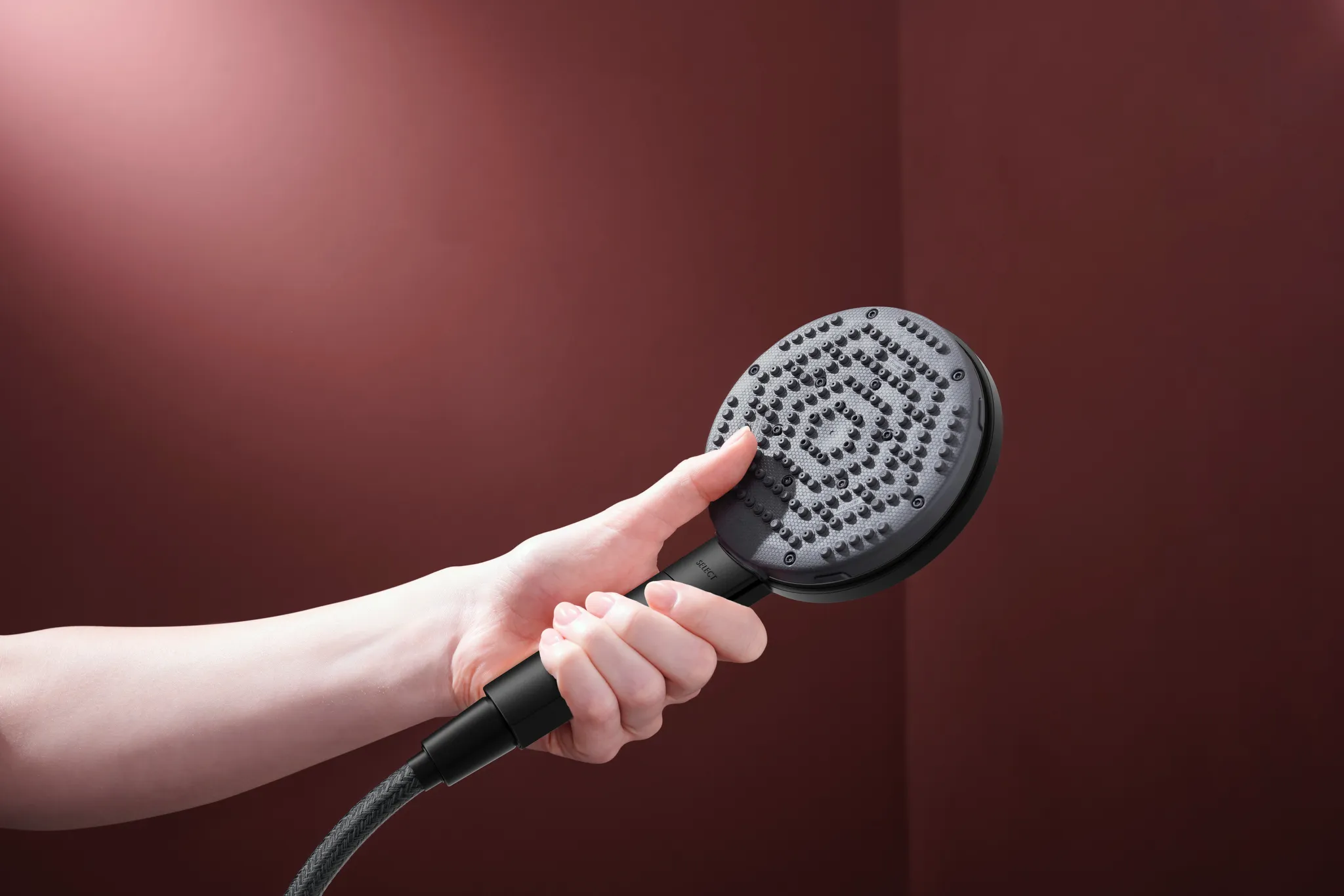 Gleitstangekombination „Raindance Alive Select“, Befestigung verdeckt in Mattschwarz Gleitstangekombination „Raindance Alive Select“, Befestigung verdeckt in Mattschwarz