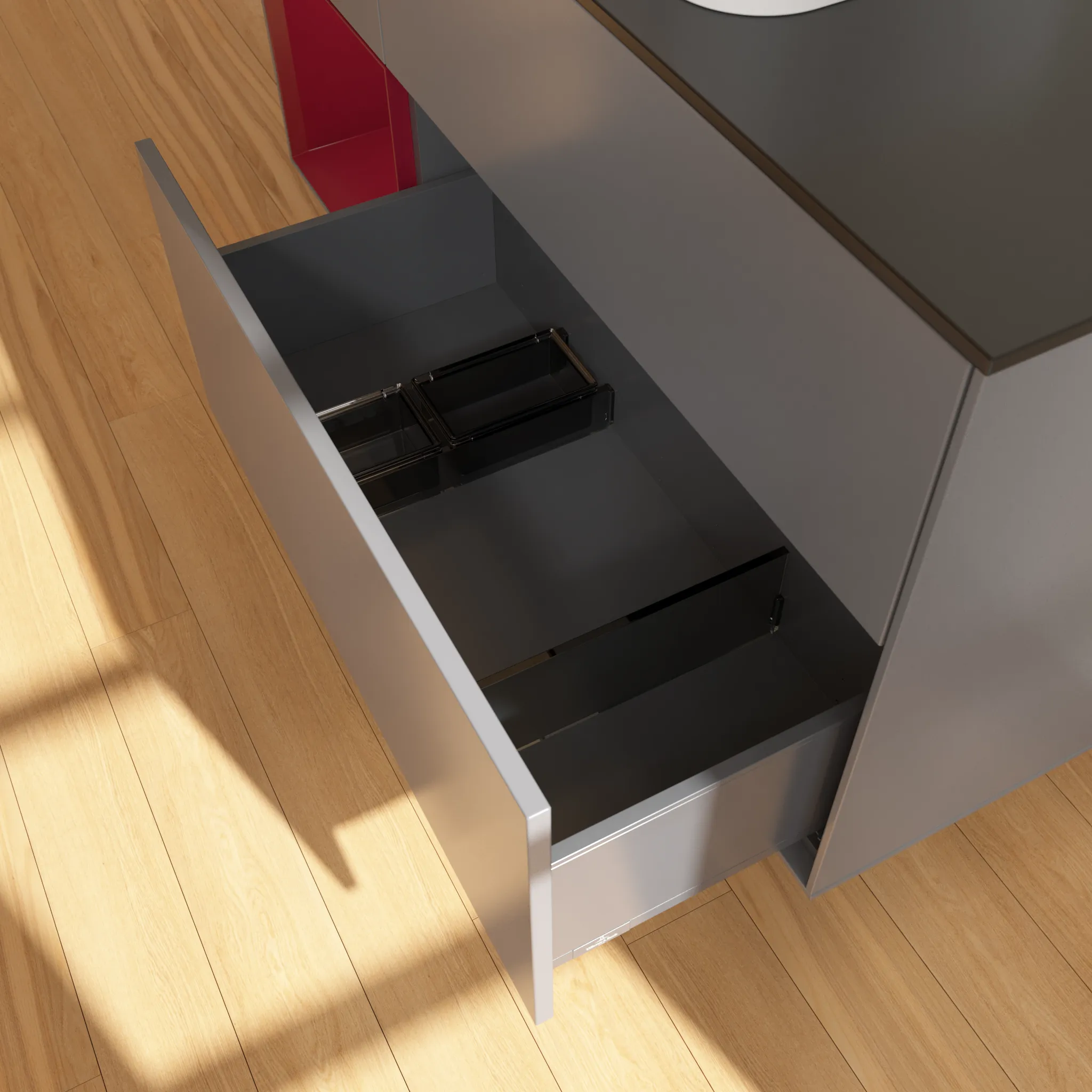 Villeroy & Boch Waschtischunterschrank „Finion“ für Schrankwaschtisch 1200 × 603 × 501 mm Anthracite Matt Lacquer, mit Hahnlochbohrung, für Becken mittig Villeroy & Boch Waschtischunterschrank „Finion“ für Schrankwaschtisch 1200 × 603 × 501 mm Anthracite Matt Lacquer, mit Hahnlochbohrung, für Becken mittig