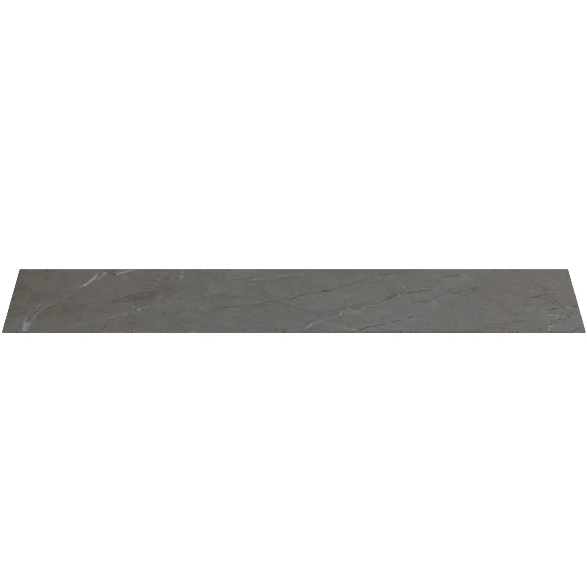 Waschtischplatte Conca, aus Keramik, 1587x505x6mm, Marmor Noir Desir