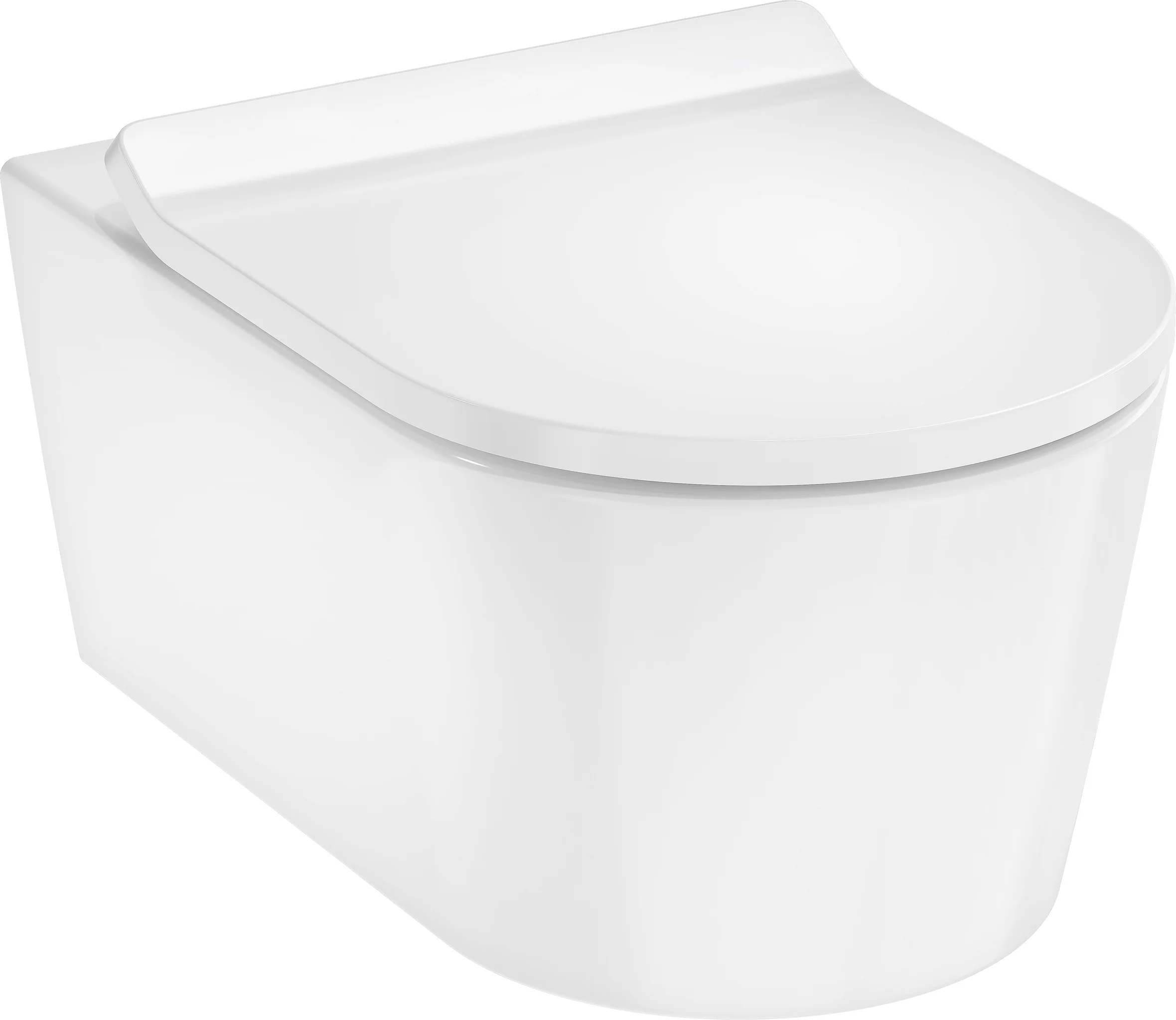 Hansgrohe EluPura S Wand-WC-Set, 540x360 mm, weiß, mit AquaHelix Flush, SmartClean, SoftClose und QuickRelease
