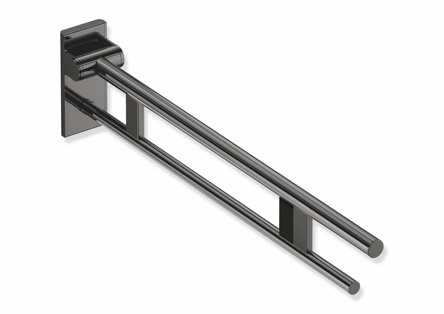 Stützklappgriff Duo, Design A des Systems 900, Edelstahl, PVD, Ausladung 900 mm, mit Funk-Spülauslösung, Ausführung rechts, in Farbe CK (messing