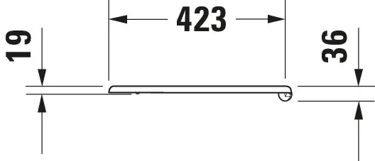 Duravit WC-Sitz „1930“ 36,7 × 43,7 × 3,6 cm Duravit WC-Sitz „1930“ 36,7 × 43,7 × 3,6 cm