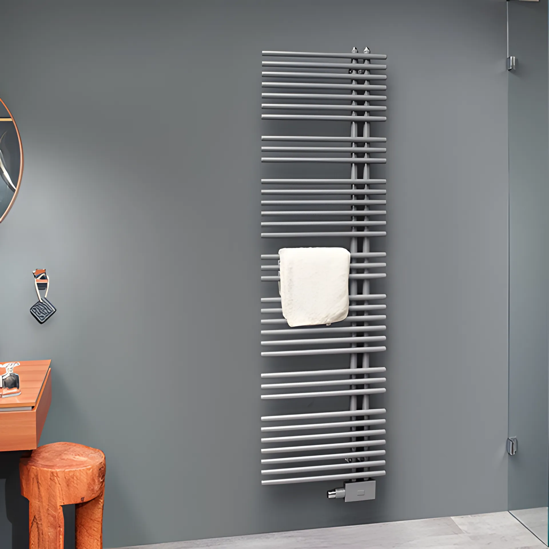 BEMM Design-Elektroheizkörper „Asymo“ 50 × 83,1 cm in Weiß (RAL 9016)