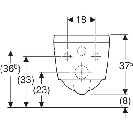 Wand-Tiefspül-WC „Xeno2“ geschlossene Form 35 × 37,5 × 54 cm in weiß alpin mit KeraTect®, ohne Spülrand Wand-Tiefspül-WC „Xeno2“ geschlossene Form 35 × 37,5 × 54 cm in weiß alpin mit KeraTect®, ohne Spülrand