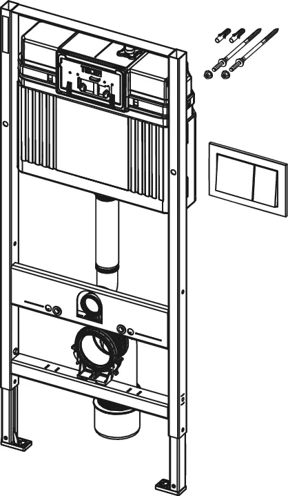 TECEbase WC-Set mit Base-Spülkasten, inklusive WC-Betätigungsplatte TECEbase in schwarz matt 112 × 50 × 15 cm TECEbase WC-Set mit Base-Spülkasten, inklusive WC-Betätigungsplatte TECEbase in schwarz matt 112 × 50 × 15 cm