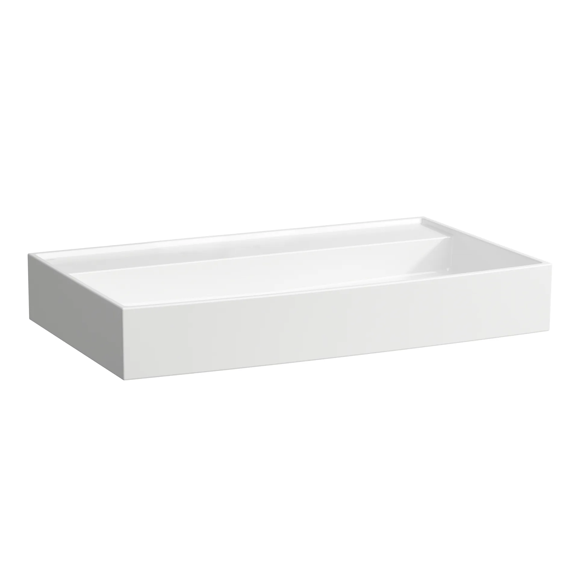 Aufsatzwaschtisch Kartell • 460x800x145 1 Hahnloch mit Überlauf Standardablauf weiß Aufsatzwaschtisch Kartell • 460x800x145 1 Hahnloch mit Überlauf Standardablauf weiß