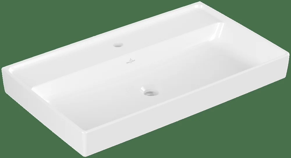 Villeroy & Boch Collaro Schrankwaschtisch TitanCeram 800x465mm Rechteck Weiß Alpin