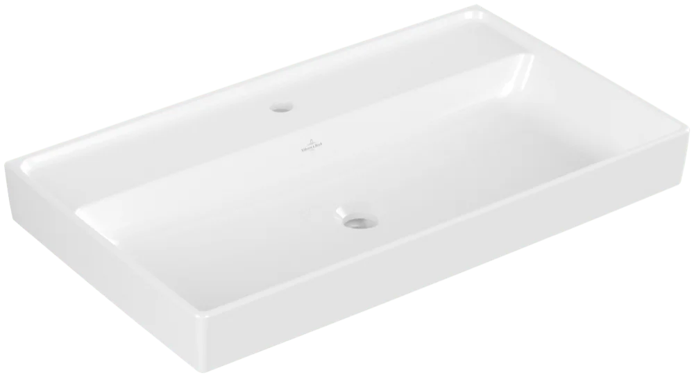 Villeroy & Boch Collaro Schrankwaschtisch TitanCeram 800x465mm Rechteck Weiß Alpin