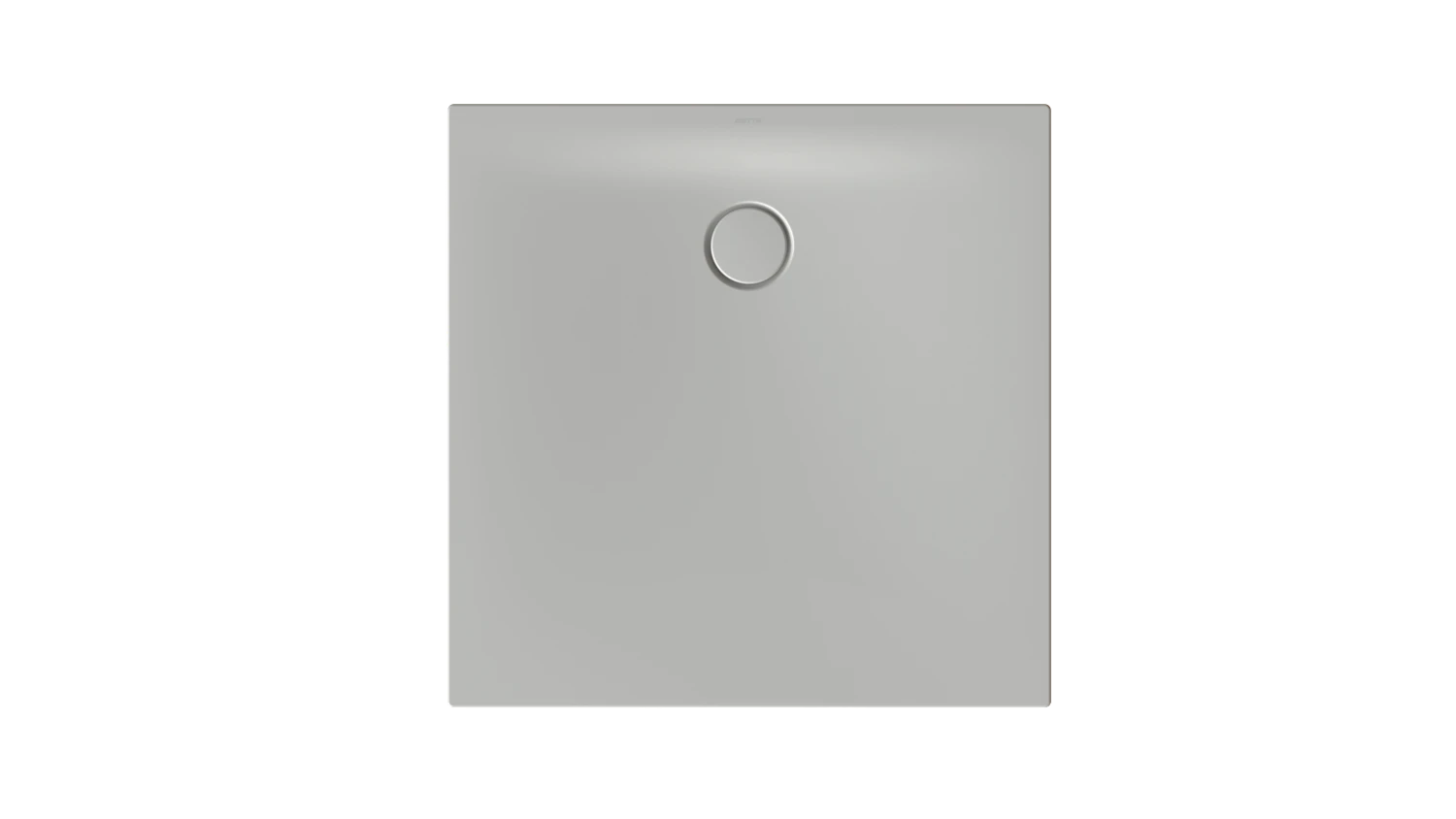 Bette quadrat Duschwanne „BetteFloor Side“ 900 × 900 mm ohne Oberflächenbeschichtung, ohne Oberflächenveredelung, ohne Wannenträger, in Flanell