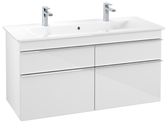 Waschtischunterschrank „Venticello“ ​4 Auszüge / Schubladen Waschbecken mittig 115,3 × 59 × 50,2 cm 