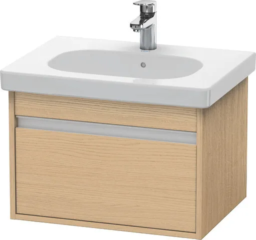 Duravit Waschtischunterschrank wandhängend „Ketho“ 60 × 41 × 45,5 cm Eiche Natur Duravit Waschtischunterschrank wandhängend „Ketho“ 60 × 41 × 45,5 cm Eiche Natur