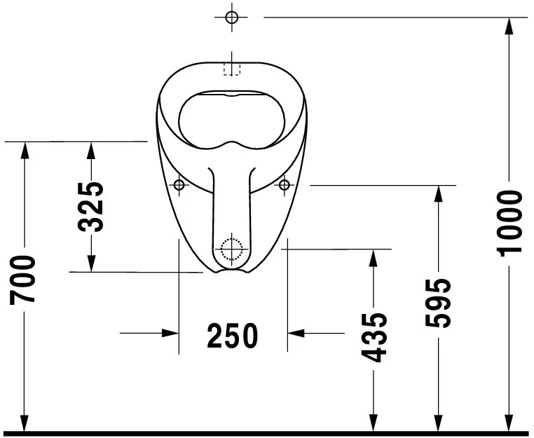 Urinal Jim, Zulauf von oben absaugend, ohne Deckel, ohne Fliege, weiß