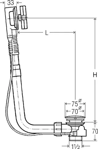 Viega Ab- und Überlaufgarnitur Modell 6163 „Multiplex“ 6163 in Messing verchromt 24,6 cm Viega Ab- und Überlaufgarnitur Modell 6163 „Multiplex“ 6163 in Messing verchromt 24,6 cm