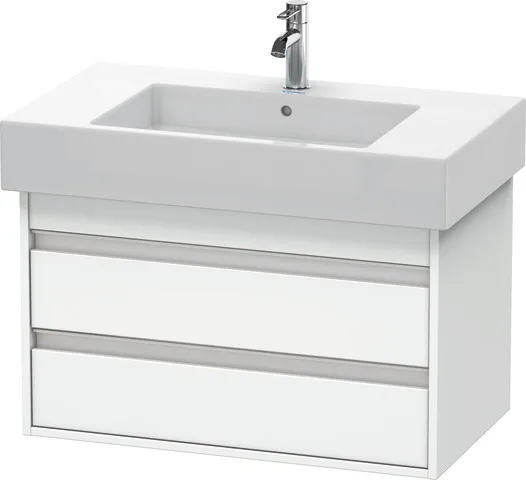 Duravit Waschtischunterschrank wandhängend „Ketho“ 80 × 48 × 45,5 cm in Weiß Matt Duravit Waschtischunterschrank wandhängend „Ketho“ 80 × 48 × 45,5 cm in Weiß Matt