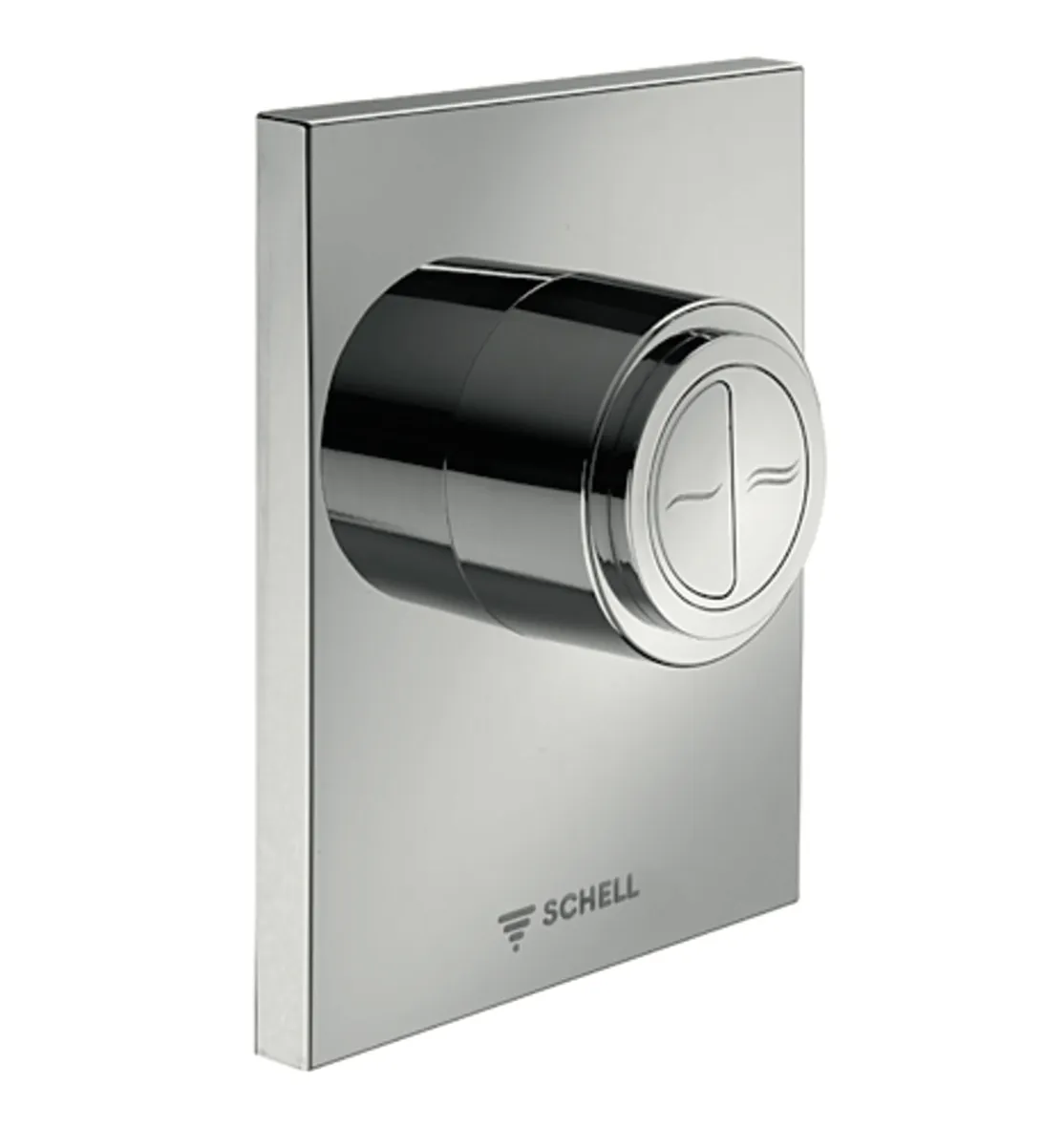 WC-Betätigungsplatte EDITION Eco ND 100, Betätigungsplatte, Betätigungstasten für Spar- und Hauptspülung, 4,5 - 6,0 l, Frontplatte chrom, chrom