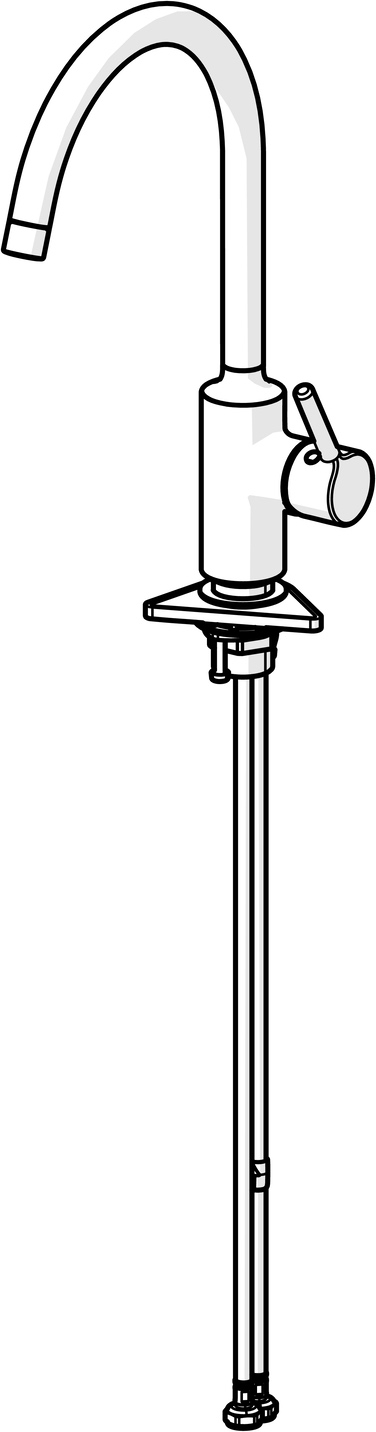 Hansa Einhand-Küchenarmatur „Vantis“ Ausladung 247 mm in chrom Hansa Einhand-Küchenarmatur „Vantis“ Ausladung 247 mm in chrom