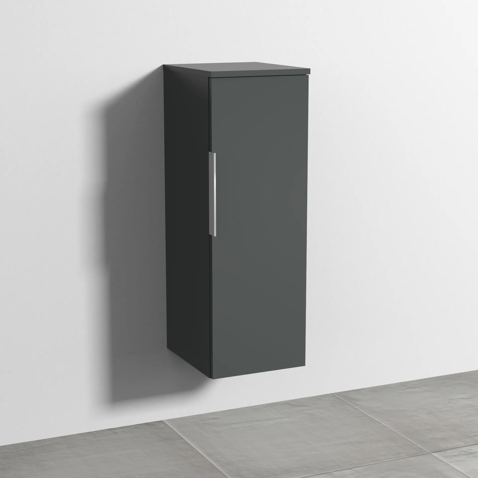 Sanipa Mittelschrank „3way“ 300 × 850 × 345 mm Anschlag rechts, in Anthrazit (matt), Anschlag rechts