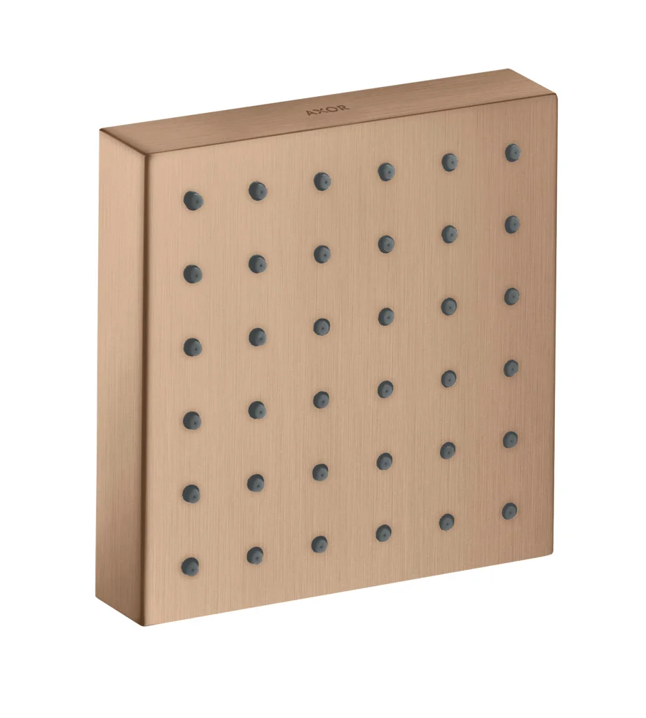 Hansgrohe AXOR ShowerSolutions Brausemodul 120/120 Unterputz eckig, Brushed Red Gold