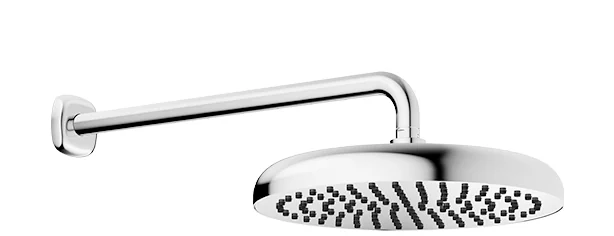 Dornbracht COYA Regenbrause mit Wandanbindung - Chrom, D. 300 mm, Ausladung 450 mm