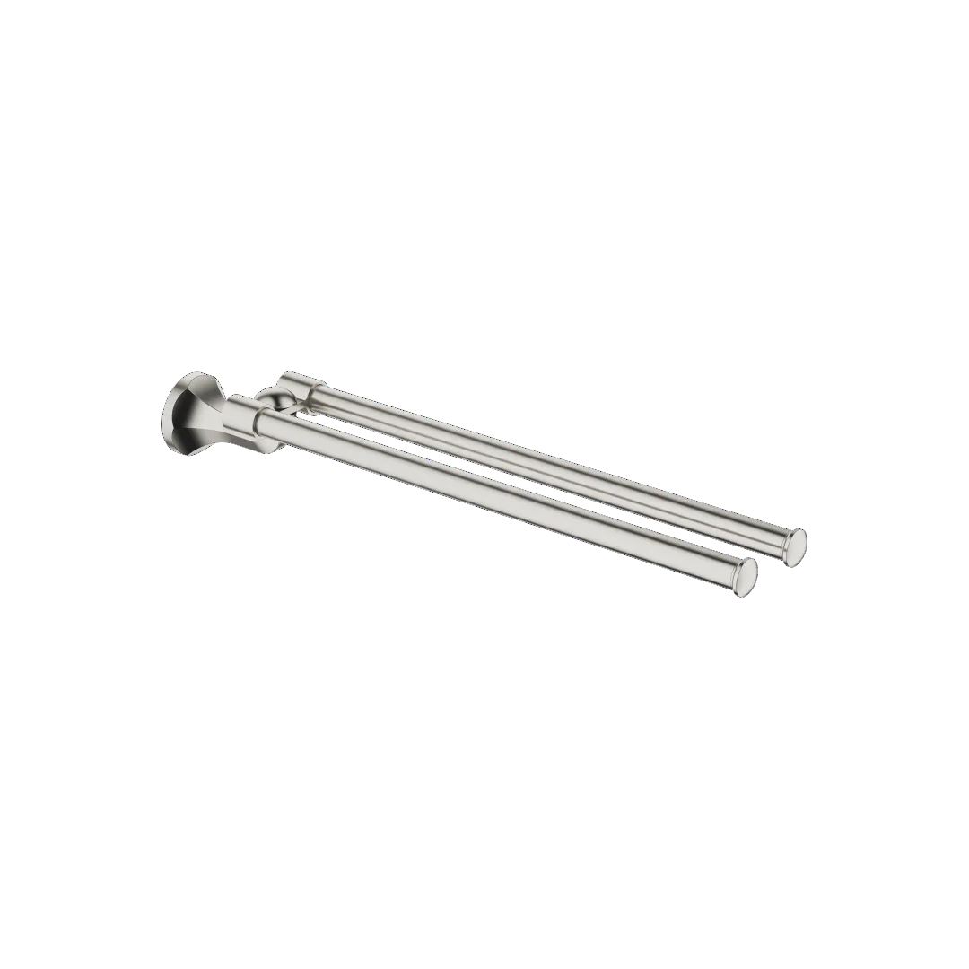 Dornbracht MADISON Handtuchhalter, 2-teilig schwenkbar, Platin gebürstet, Breite 85 mm, Höhe 70 mm, Rosette Ø 60 mm, Ausladung 485 mm Dornbracht MADISON Handtuchhalter, 2-teilig schwenkbar, Platin gebürstet, Breite 85 mm, Höhe 70 mm, Rosette Ø 60 mm, Ausladung 485 mm