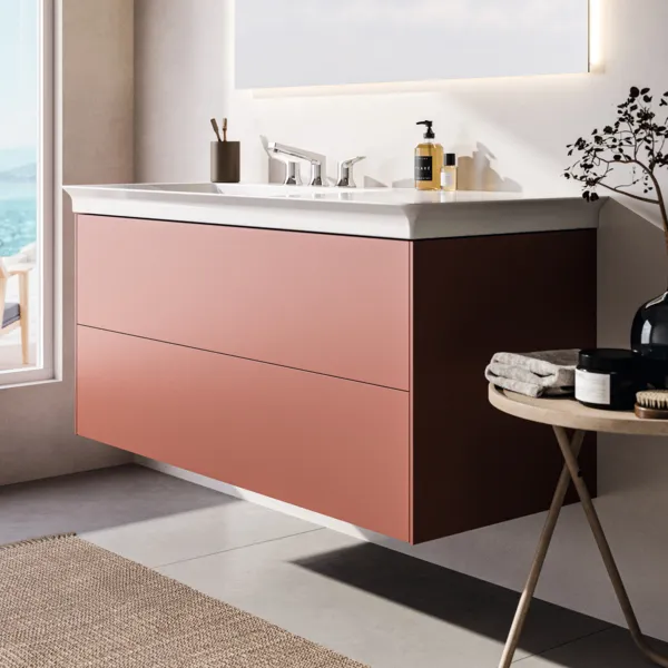 Ideal Standard Möbelwaschtischunterschrank Conca 1200x505mm 2 Auszüge Sunset matt