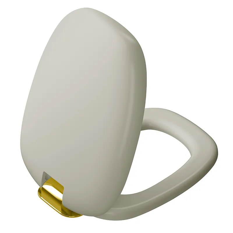 VitrA WC-Sitz mit Absenkautomatik Duroplast Taupe Matt/Gold VitrA WC-Sitz mit Absenkautomatik Duroplast Taupe Matt/Gold