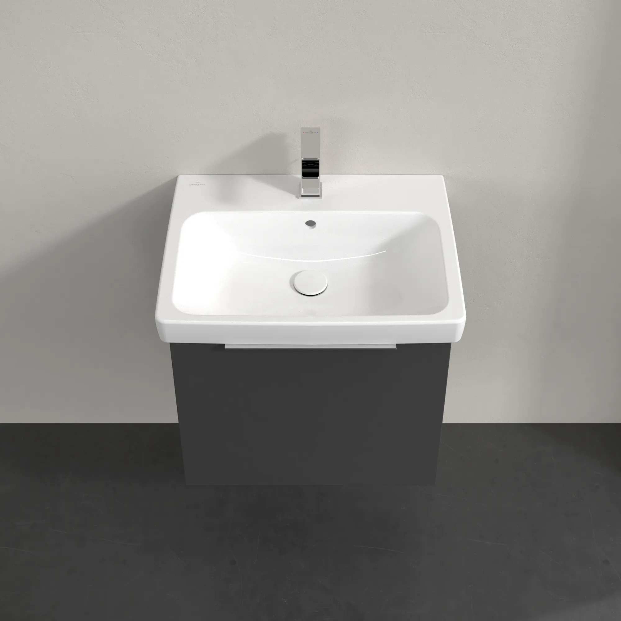 Villeroy & Boch Waschbeckenunterschrank Architectura Grey 550x470x420mm mit SoftClosing-Technologie Villeroy & Boch Waschbeckenunterschrank Architectura Grey 550x470x420mm mit SoftClosing-Technologie