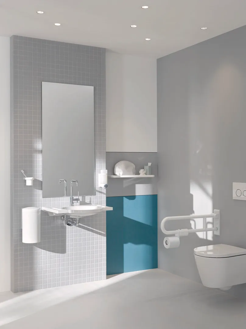 Aufrüstsatz WC-Papierhalter (USA) Serie 801 reinweiß Aufrüstsatz WC-Papierhalter (USA) Serie 801 reinweiß