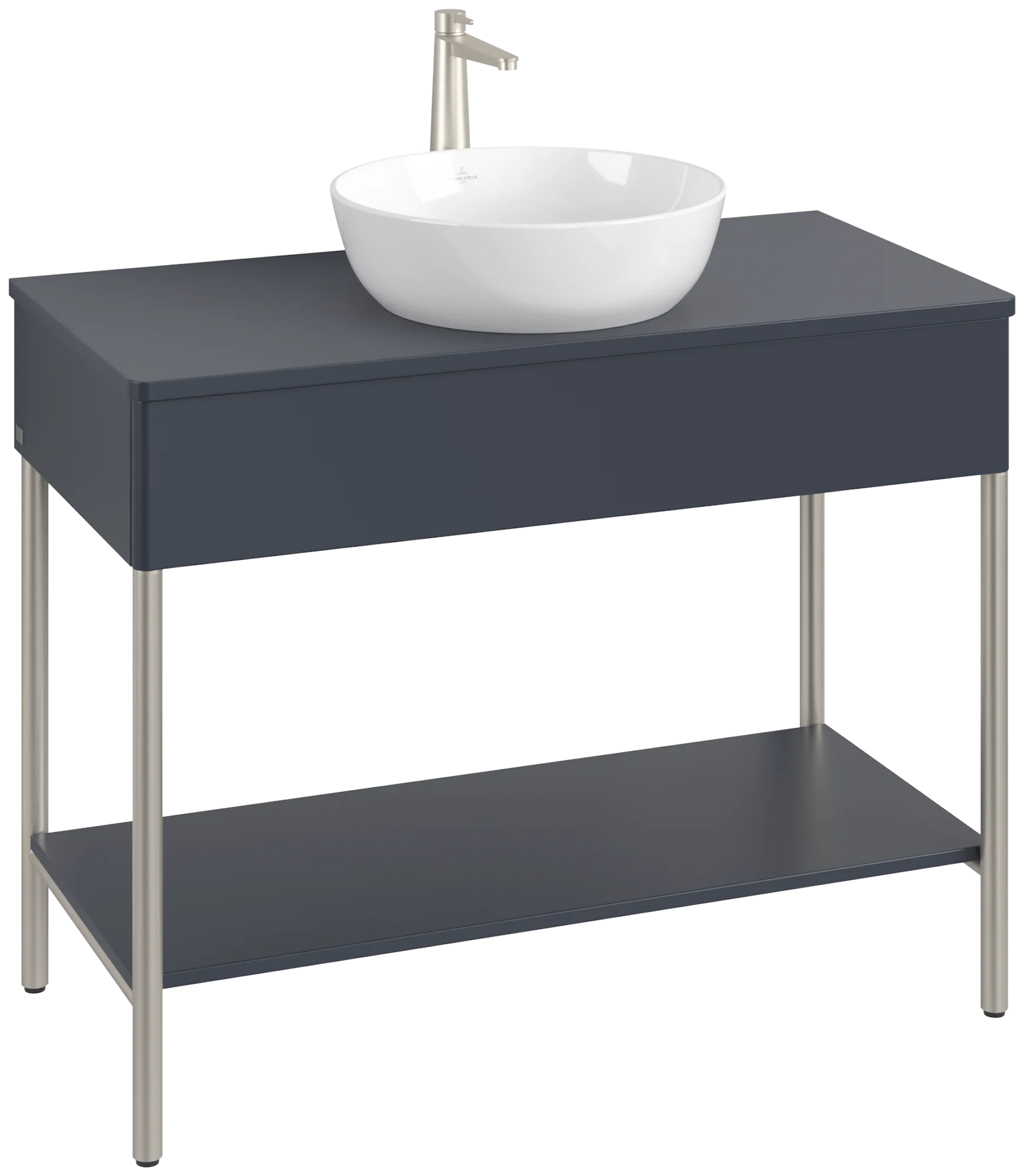 Villeroy & Boch Waschbeckenunterschrank Artis, 1000x782x500 mm, Midnight Blue Matt Lacquer, mit Beleuchtung und Push-to-open Funktion