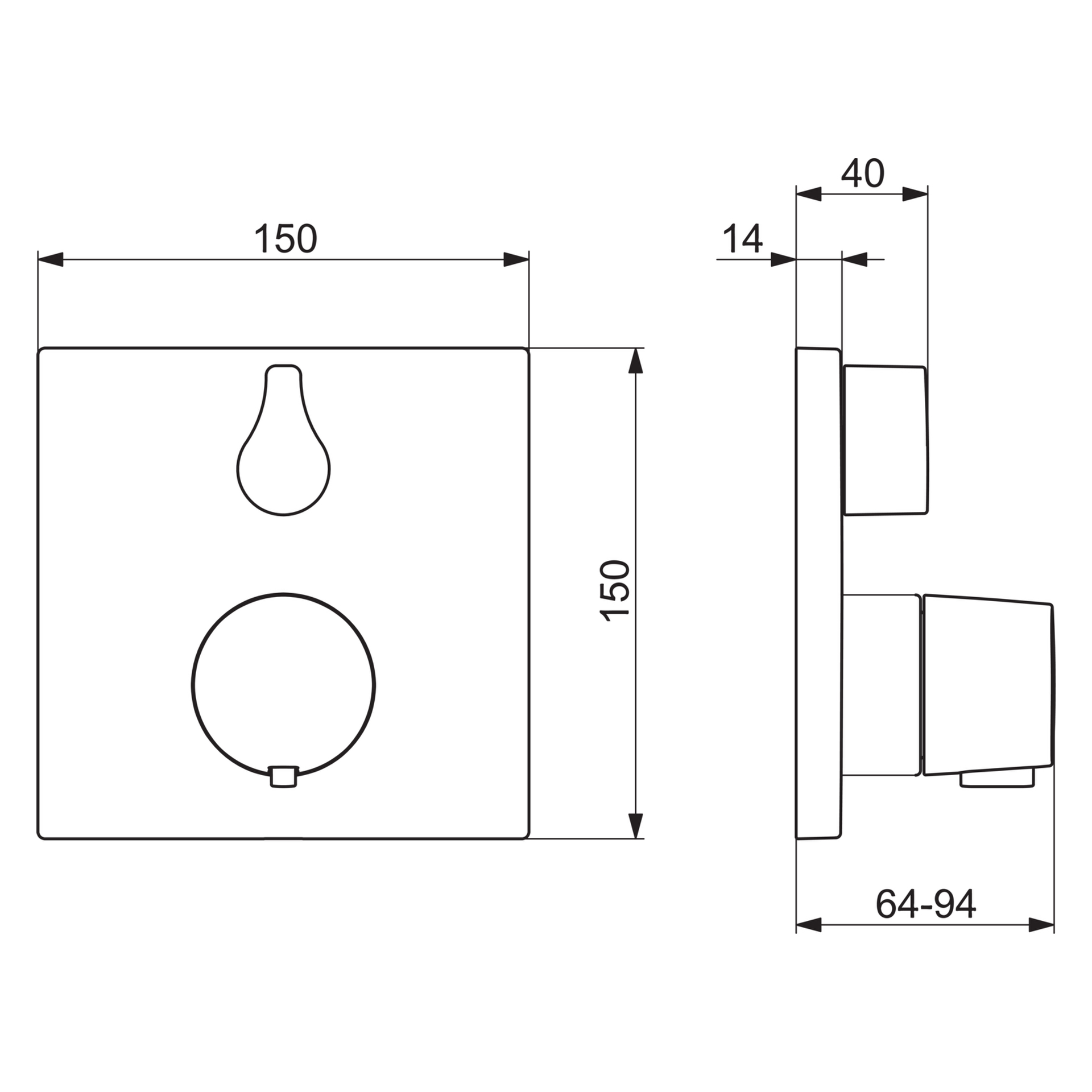 HansaLIVING Wannen- und Brausearmatur Hansacolour FM Set f. Wafü/Br. 8114 Rosette eckig Matt-Schwarz HansaLIVING Wannen- und Brausearmatur Hansacolour FM Set f. Wafü/Br. 8114 Rosette eckig Matt-Schwarz
