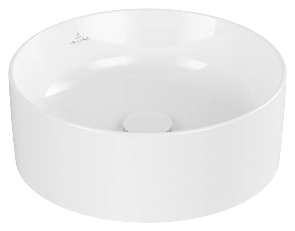 Villeroy & Boch Collaro Aufsatzwaschbecken 400x400mm, Rund ohne Überlauf, Weiß Alpin Villeroy & Boch Collaro Aufsatzwaschbecken 400x400mm, Rund ohne Überlauf, Weiß Alpin