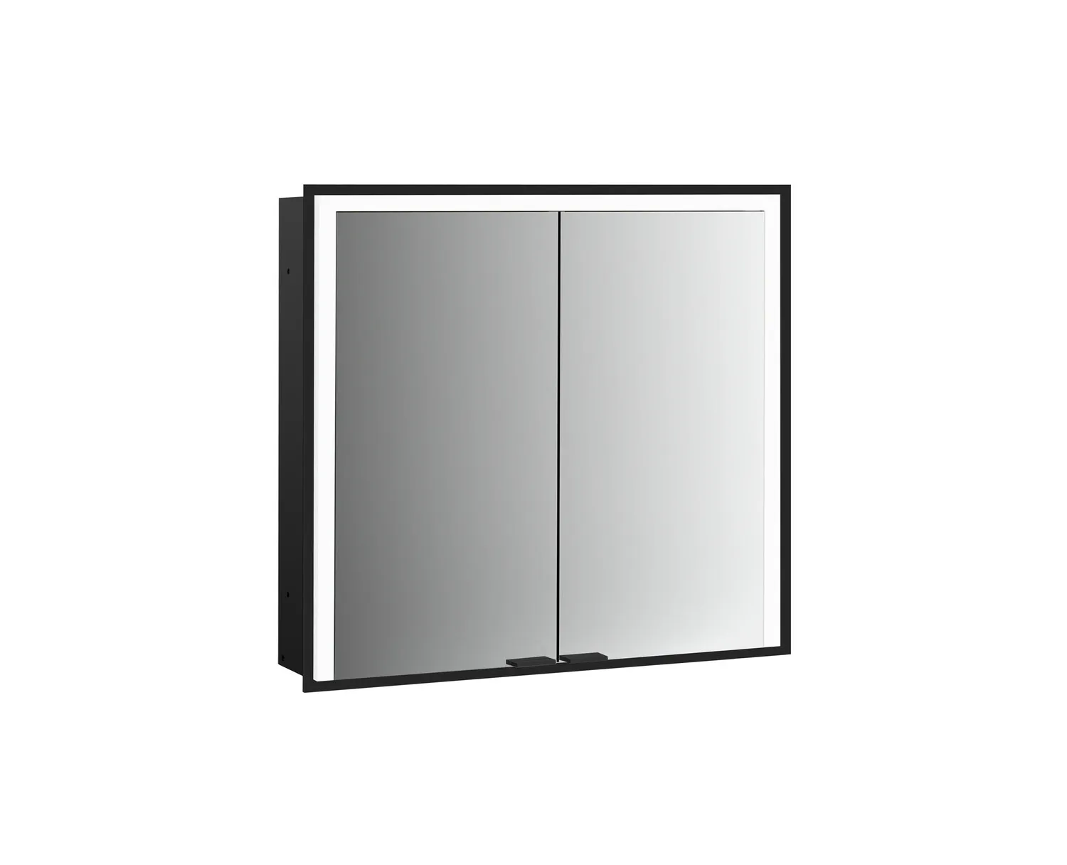 emco prime 3 emco asis PG2 LED-Lichtspiegelschrank Prime 3 Unterputz, 1000 mm, 2-türig schwarz