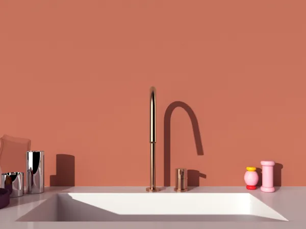 Küchenarmatur Gusto Ausladung 243mm Brushed Gold Küchenarmatur Gusto Ausladung 243mm Brushed Gold